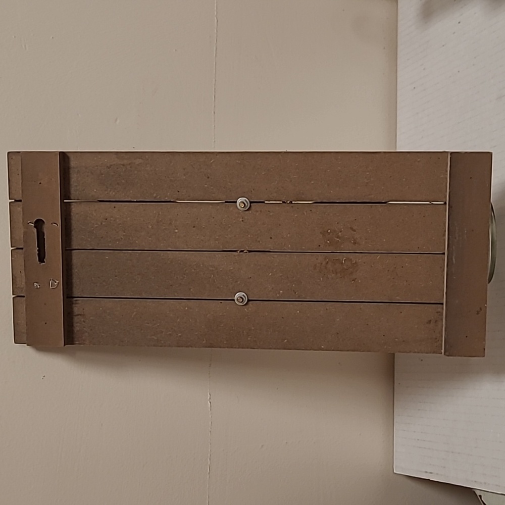 Beautiful Wood Board with Glass Bottle Wall Sconce - Picture 6 of 15